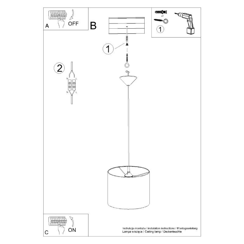 Lampa wisząca NOVA 30 czarna - obrazek 9