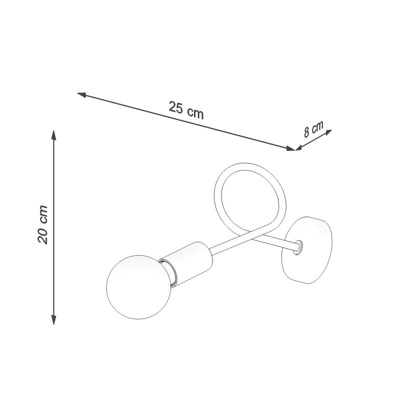 Kinkiet LOOP czarny - obrazek 4