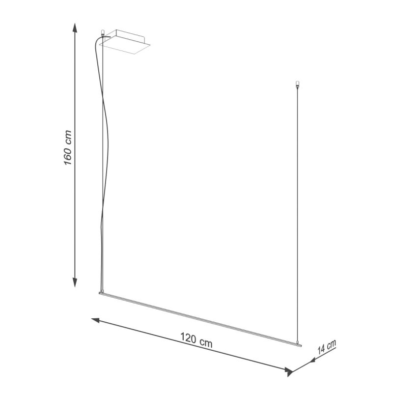 Lampa wisząca GREN 120 LED 3000K - obrazek 7