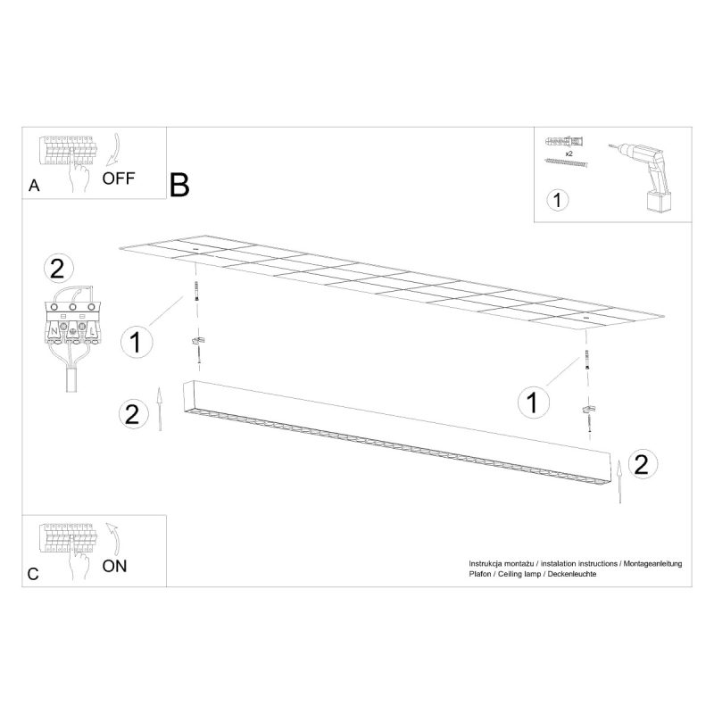 Plafon SOREN czarny LED 4000K - obrazek 9