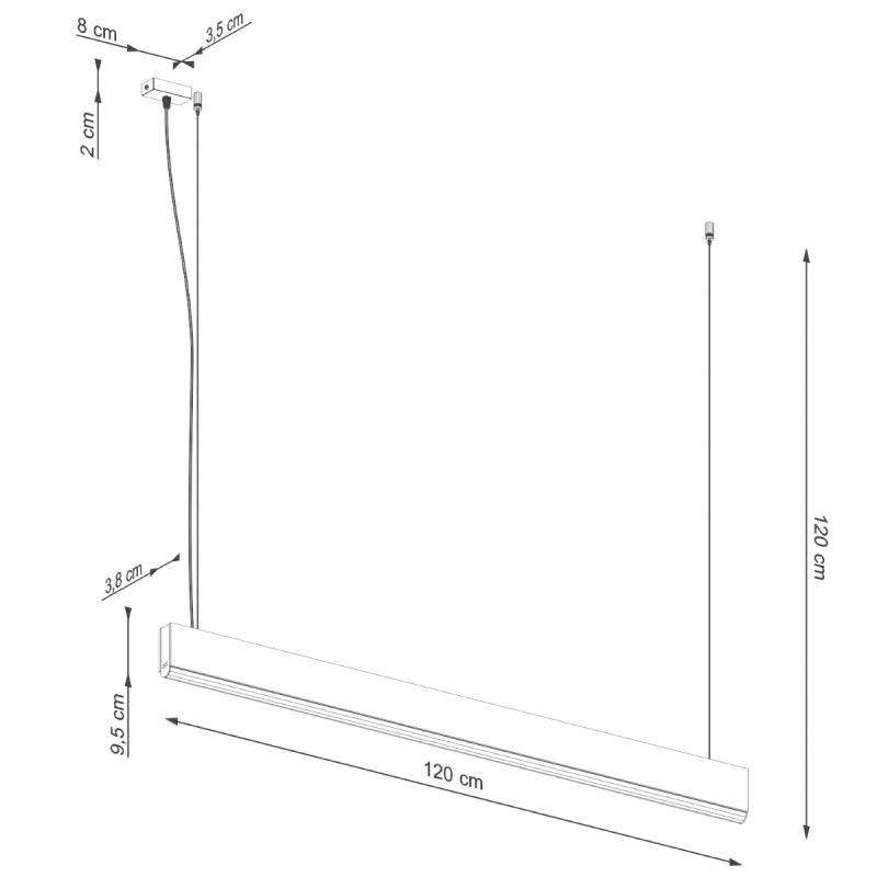 Lampa wisząca LYKKE 120 LED 4000K - obrazek 11