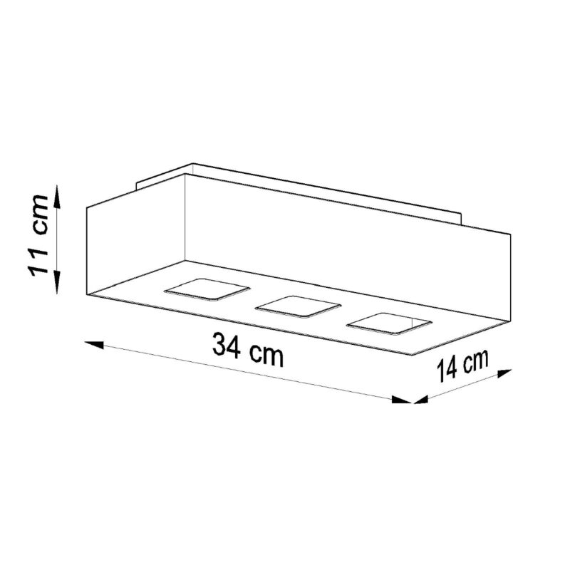 Plafon MONO 3 biały - obrazek 4