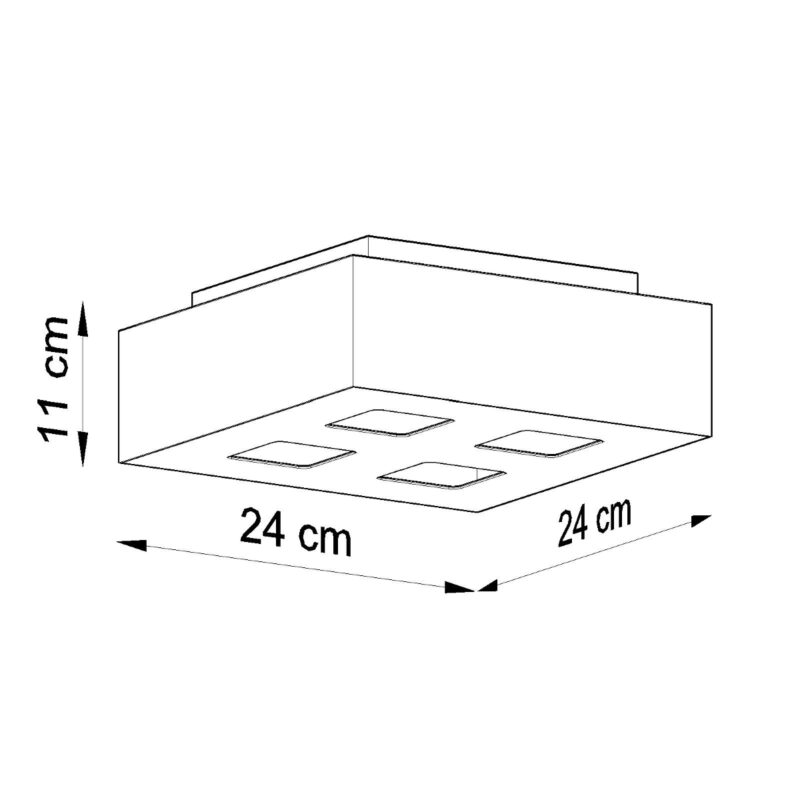 Plafon MONO 4 biały - obrazek 4