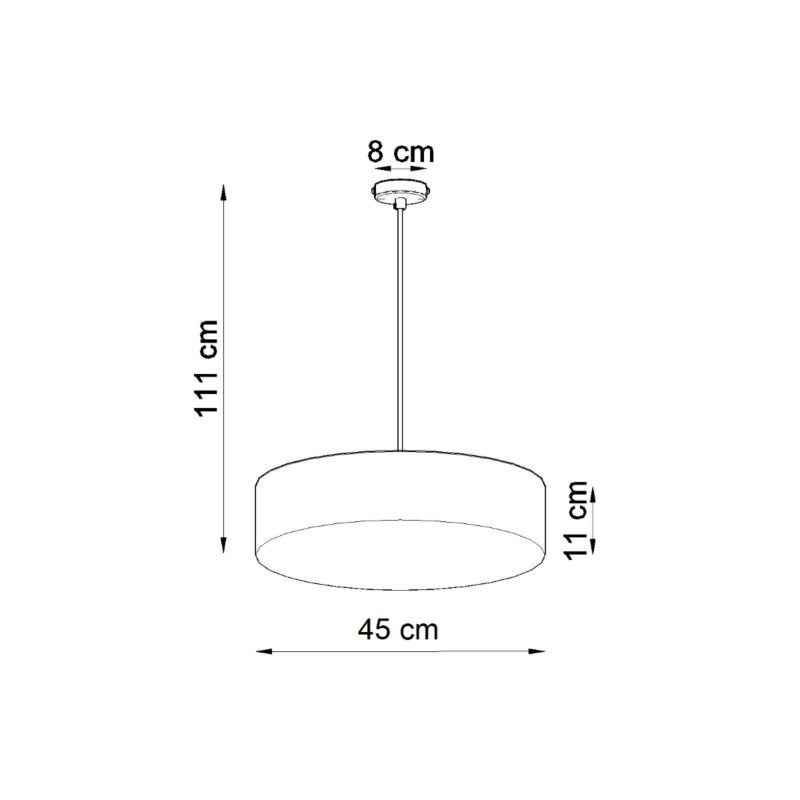 Lampa wisząca ARENA 45 czarna - obrazek 4