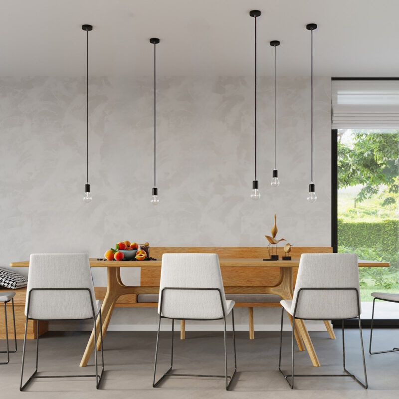 Lampa wisząca EDISON czarna - obrazek 8