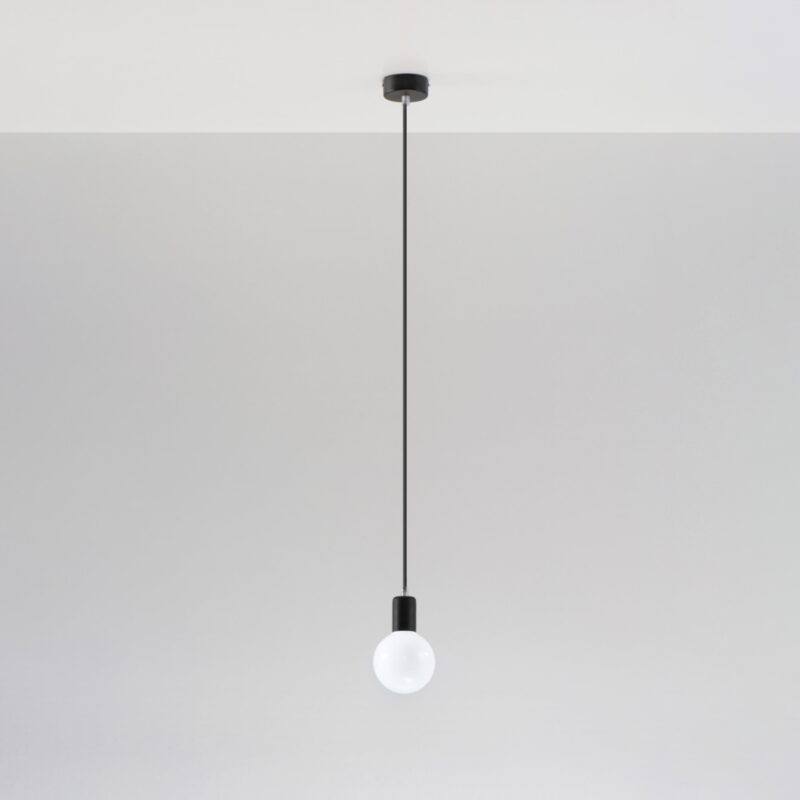 Lampa wisząca EDISON czarna - obrazek 2