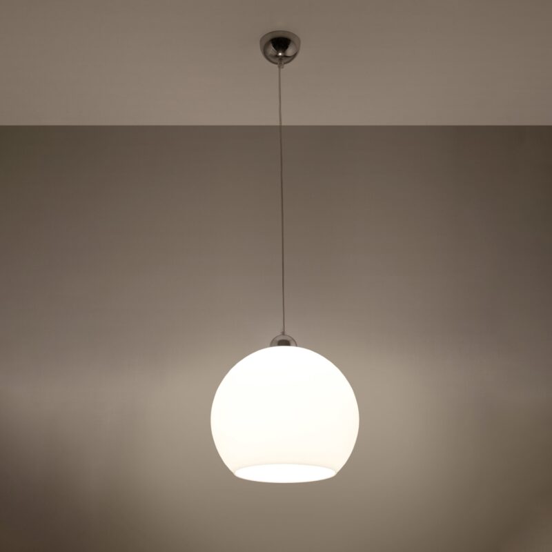 Lampa wisząca BALL biała - obrazek 3