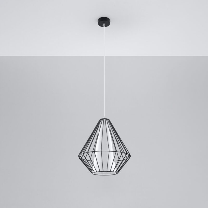 Lampa wisząca DEMI czarna