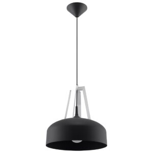 Lampa wisząca CASCO czarna/biała
