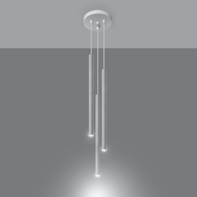 Lampa wisząca PASTELO 3P biała - obrazek 3