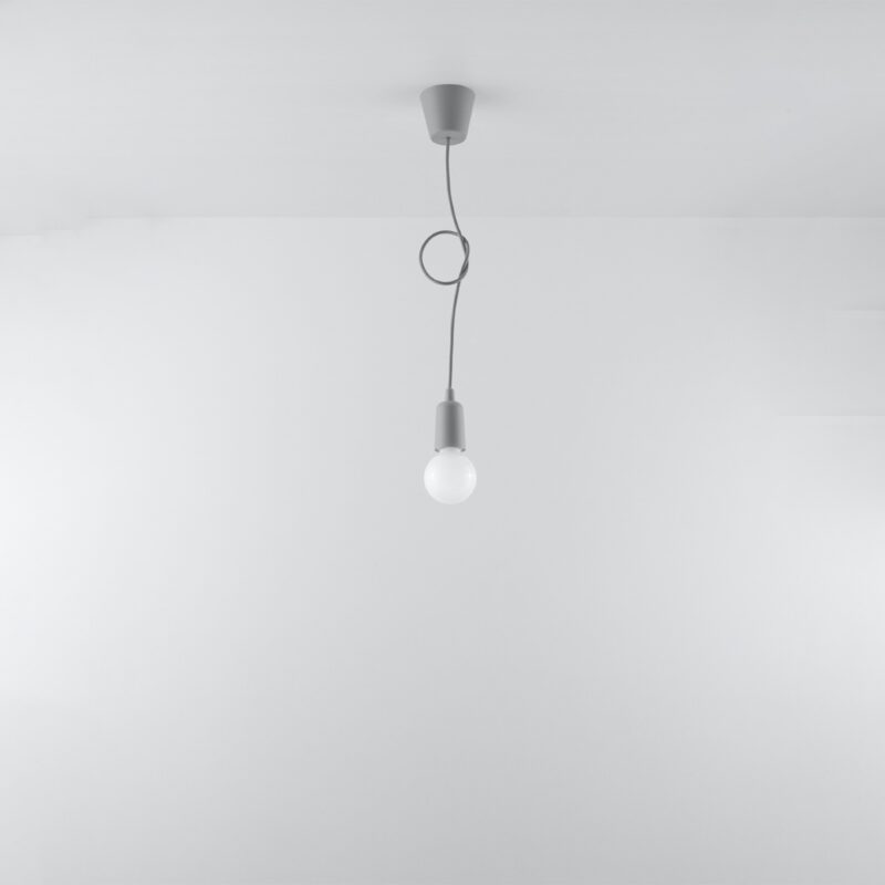 Lampa wisząca DIEGO 1 szara