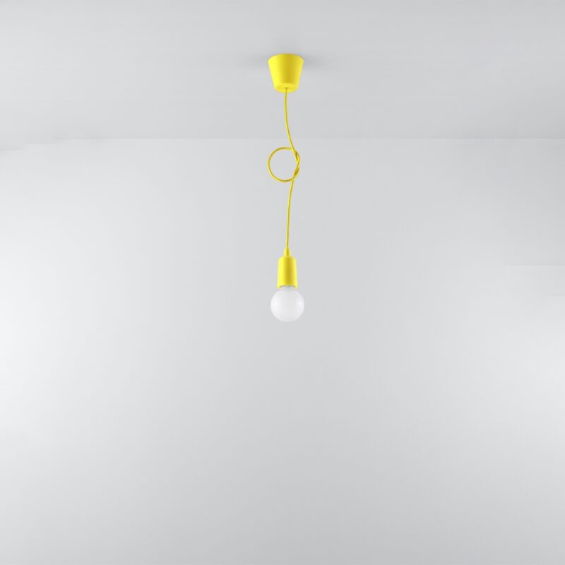 Lampa wisząca DIEGO 1 żółta