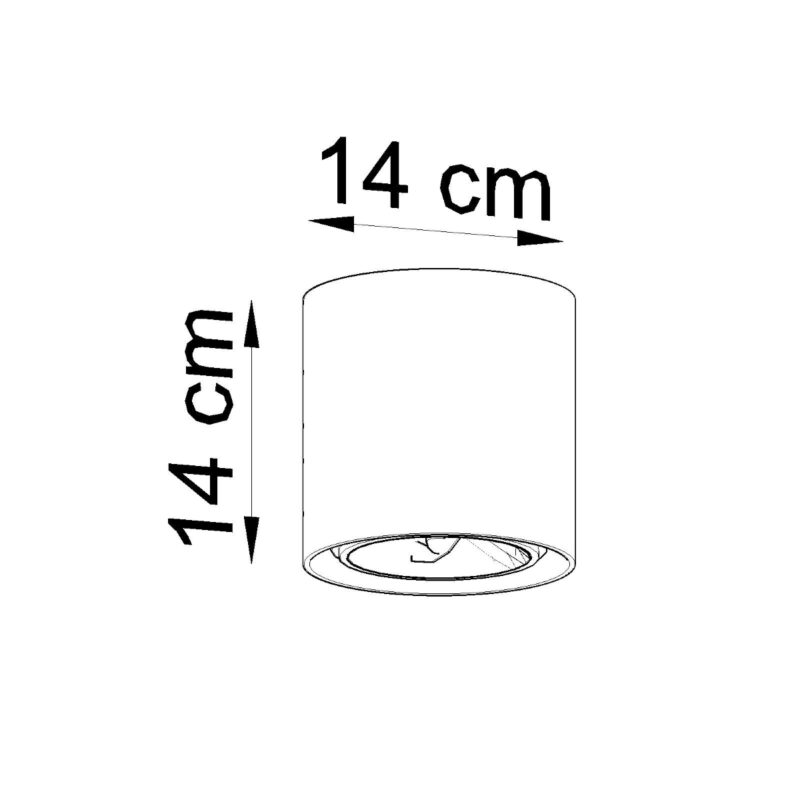 Plafon CULLO 140 beton - obrazek 4