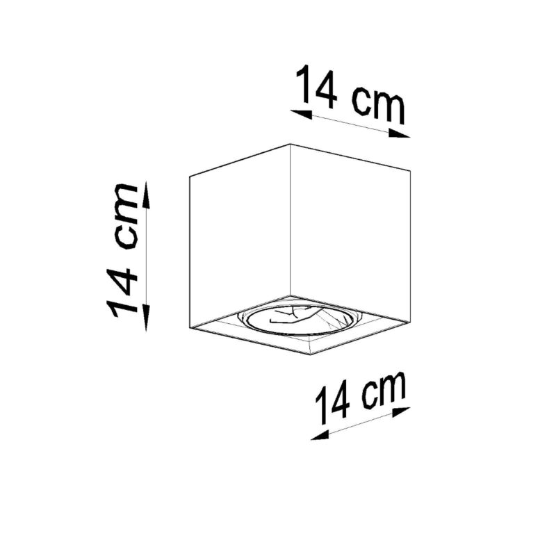 Plafon VALDE 140 beton - obrazek 4