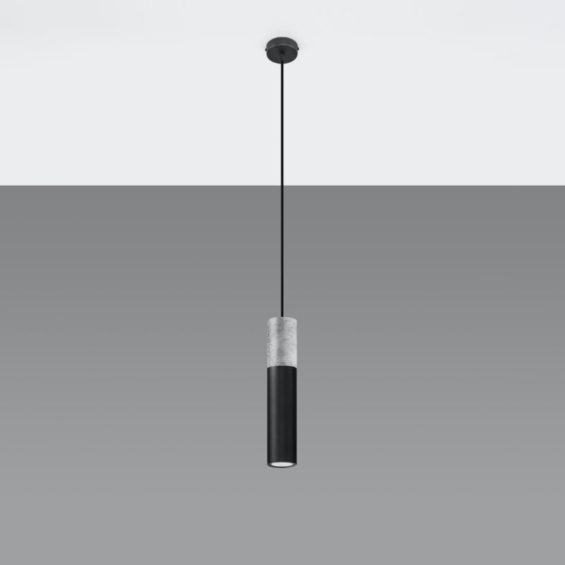 Lampa wisząca BORGIO 1 czarny
