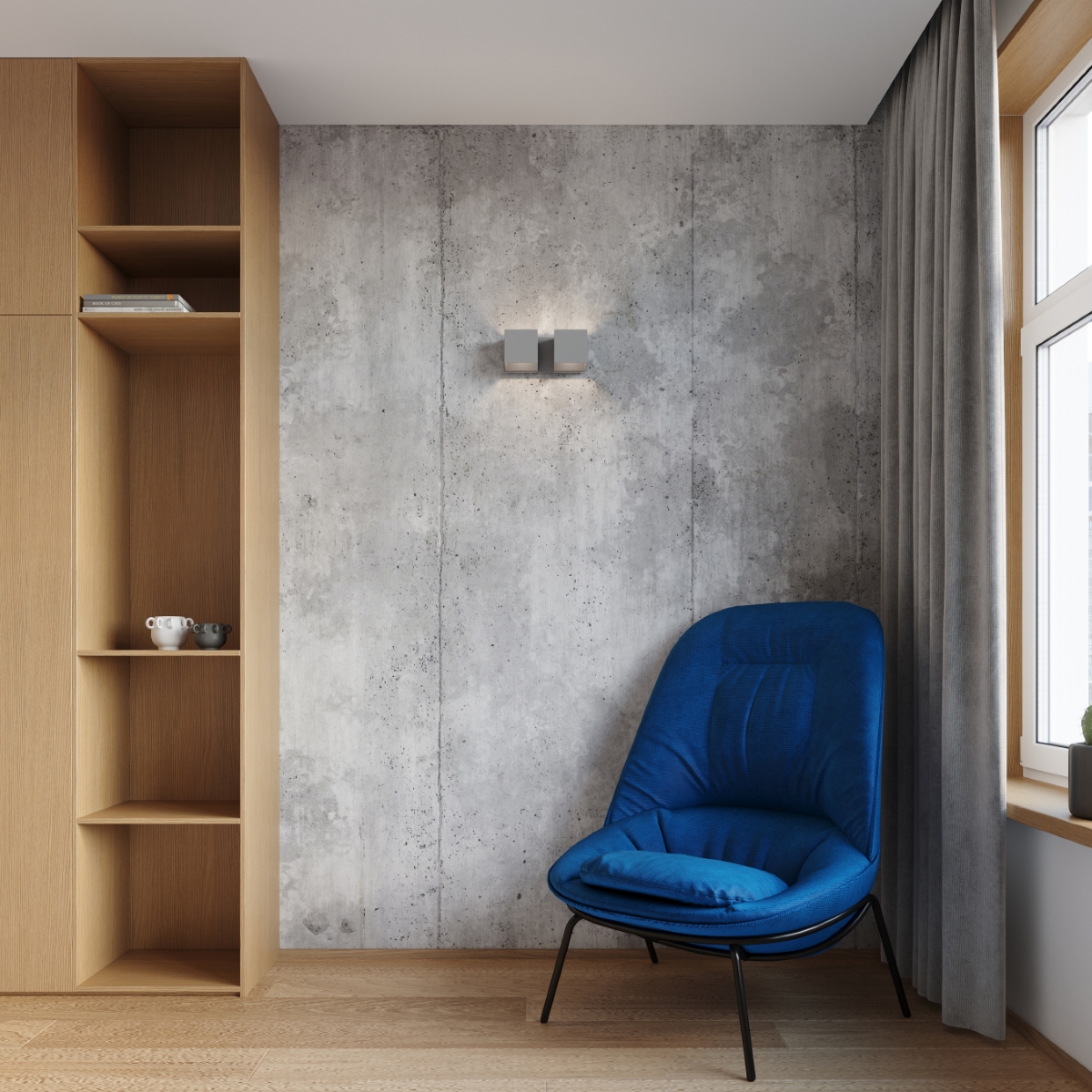 Kinkiet QUAD 2 szary Kinkiet QUAD 2 szary