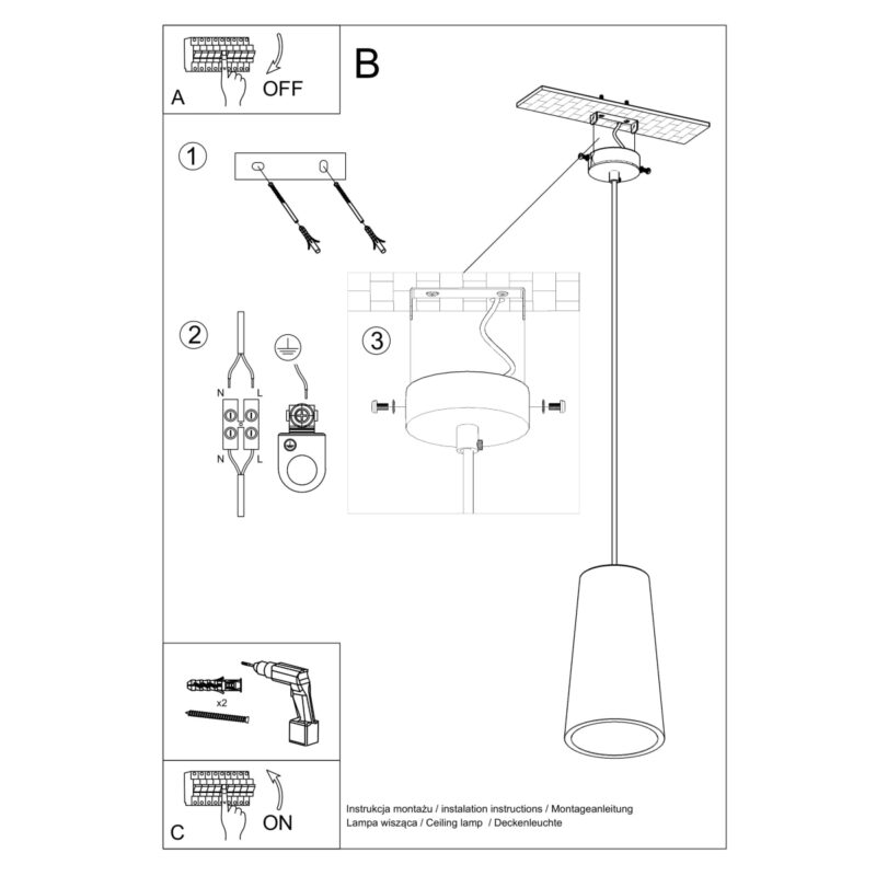 Lampa wisząca ceramiczna GULCAN - obrazek 5