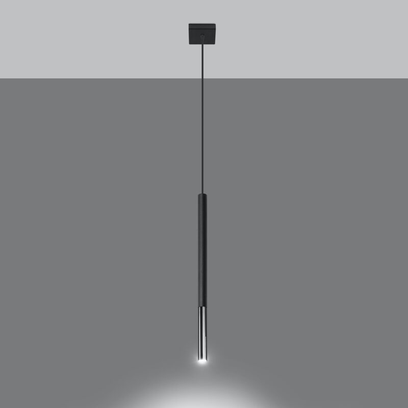 Lampa wisząca MOZAICA 1 czarny/chrom - obrazek 3