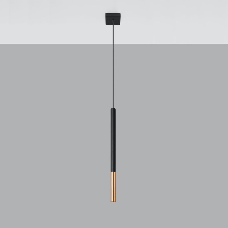 Lampa wisząca MOZAICA 1 czarny/miedź - obrazek 2