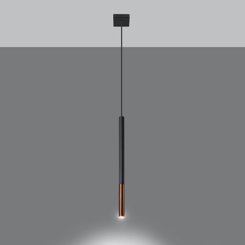 Lampa wisząca MOZAICA 1 czarny/miedź - obrazek 3