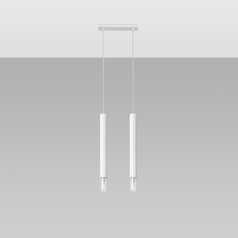 Lampa wisząca WEZYR 2 biała