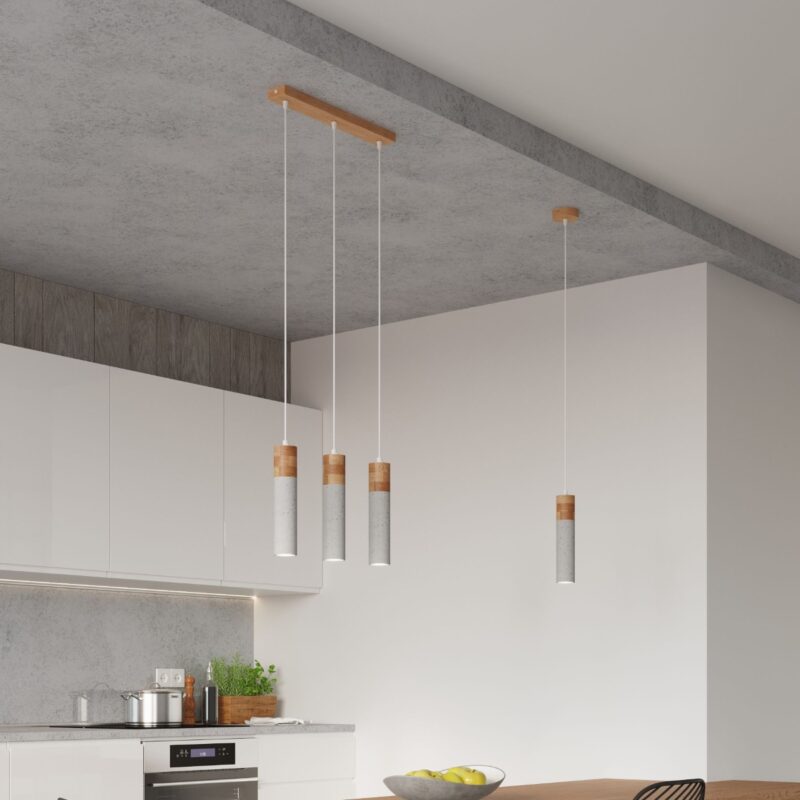 Lampa wisząca ZANE 3 szara - obrazek 7