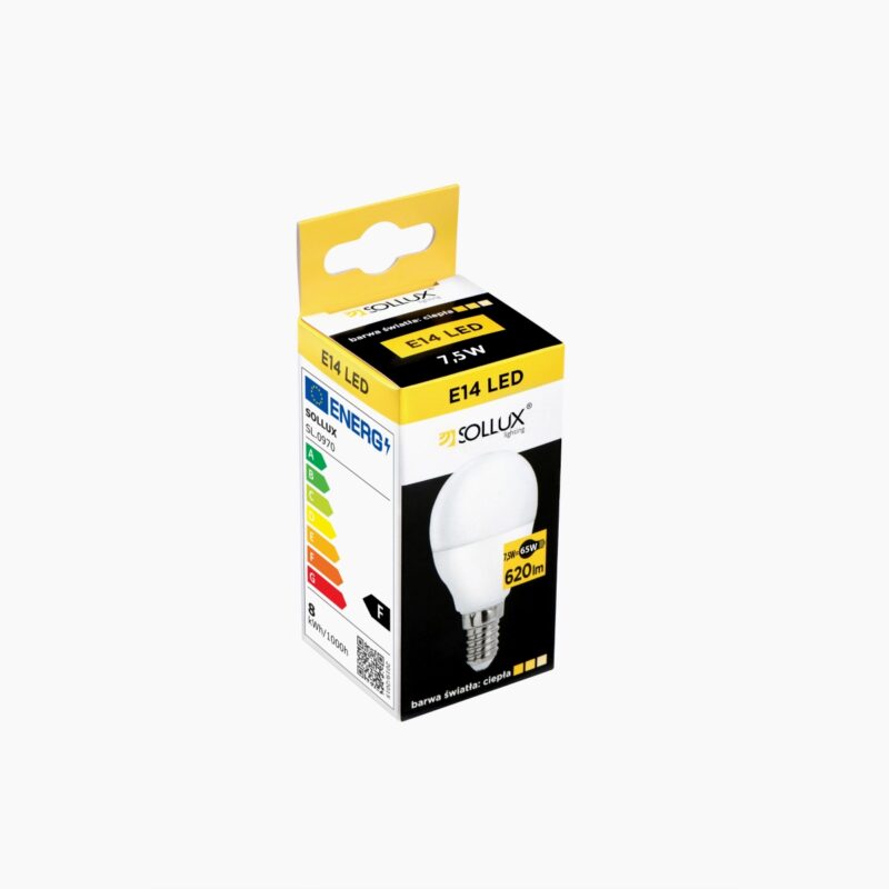 Żarówka LED E14 3000K 7,5W 620lm - obrazek 2