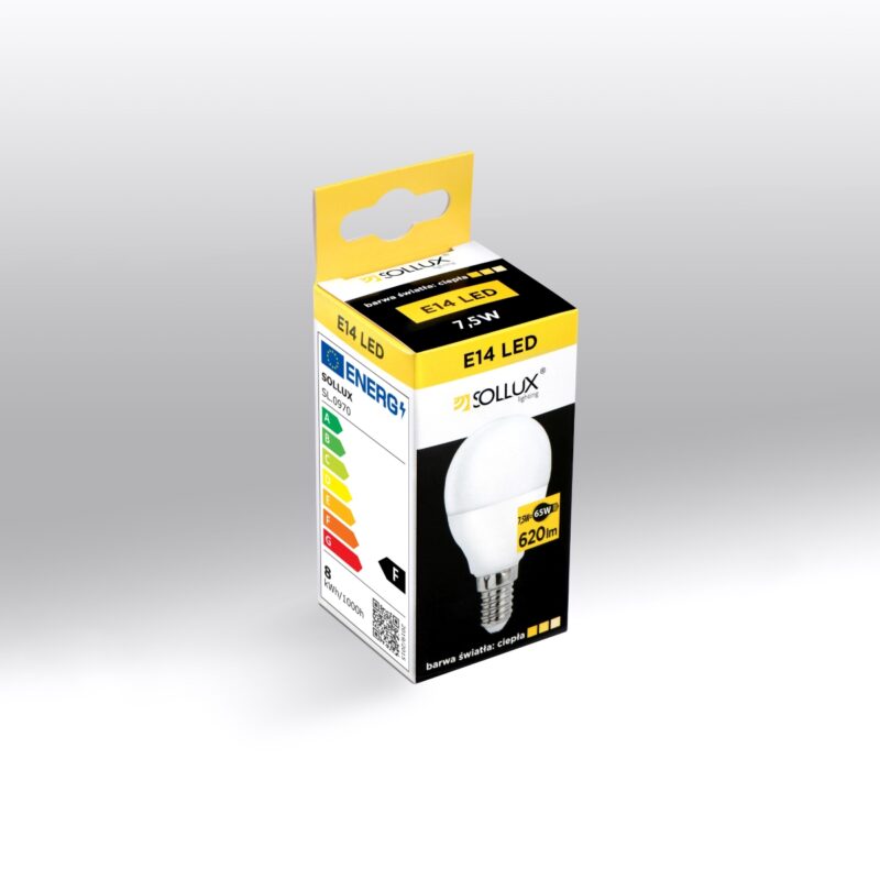 Żarówka LED E14 3000K 7,5W 620lm - obrazek 3