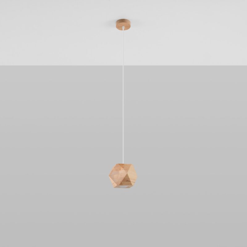 Lampa wisząca WOODY naturalne drewno