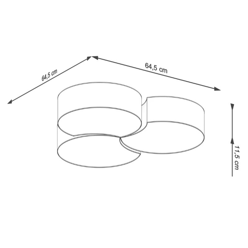 Plafon CIRCLE 3B biały - obrazek 4