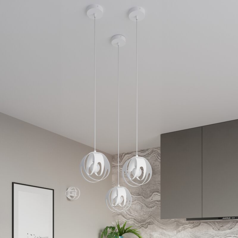 Lampa wisząca TULOS 3P biała - obrazek 6