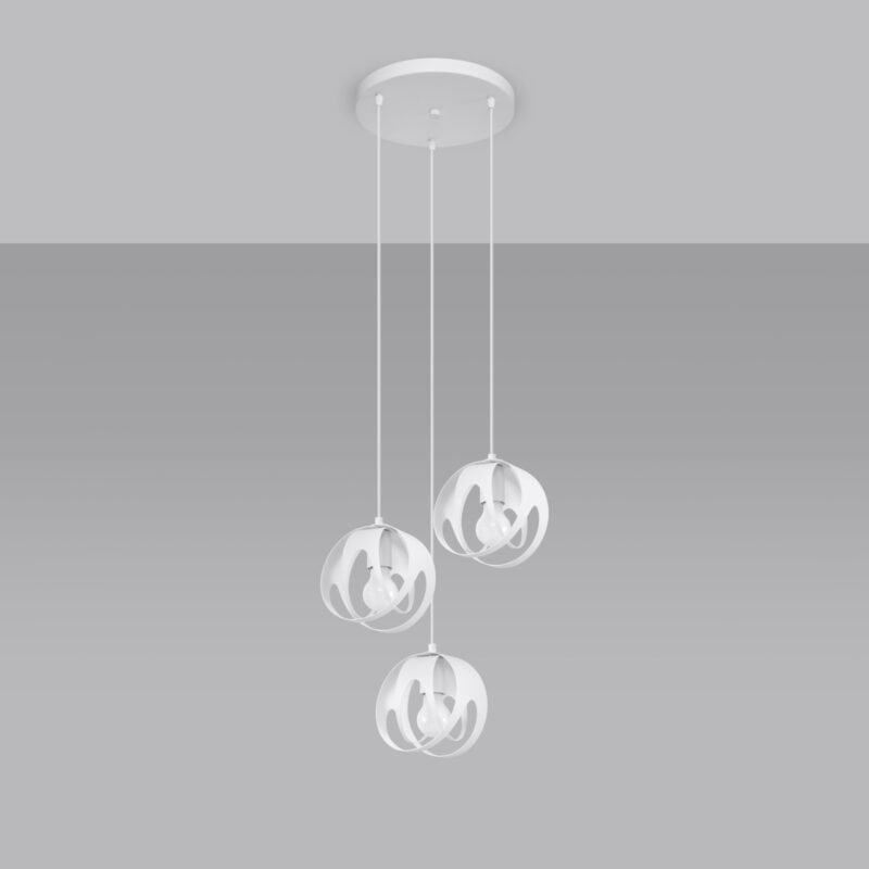 Lampa wisząca TULOS 3P biała - obrazek 2