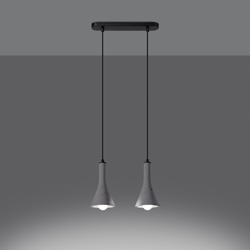 Lampa wisząca REA 2 beton