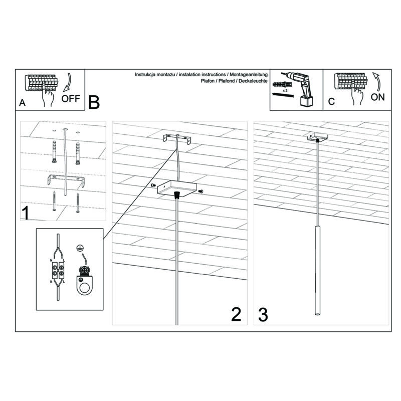 Lampa wisząca PASTELO 1 beton - obrazek 6