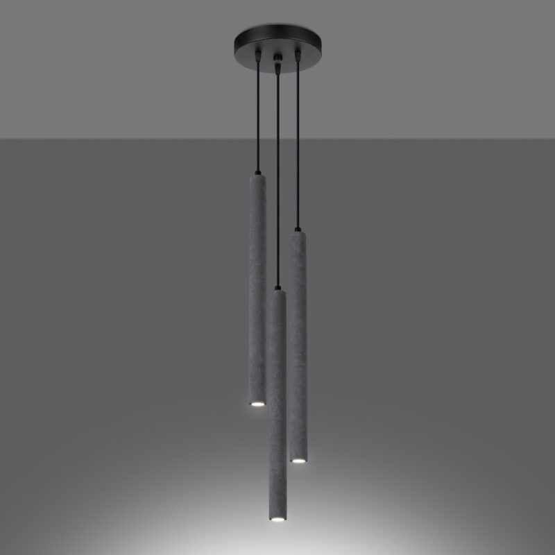 Lampa wisząca PASTELO 3P beton - obrazek 3
