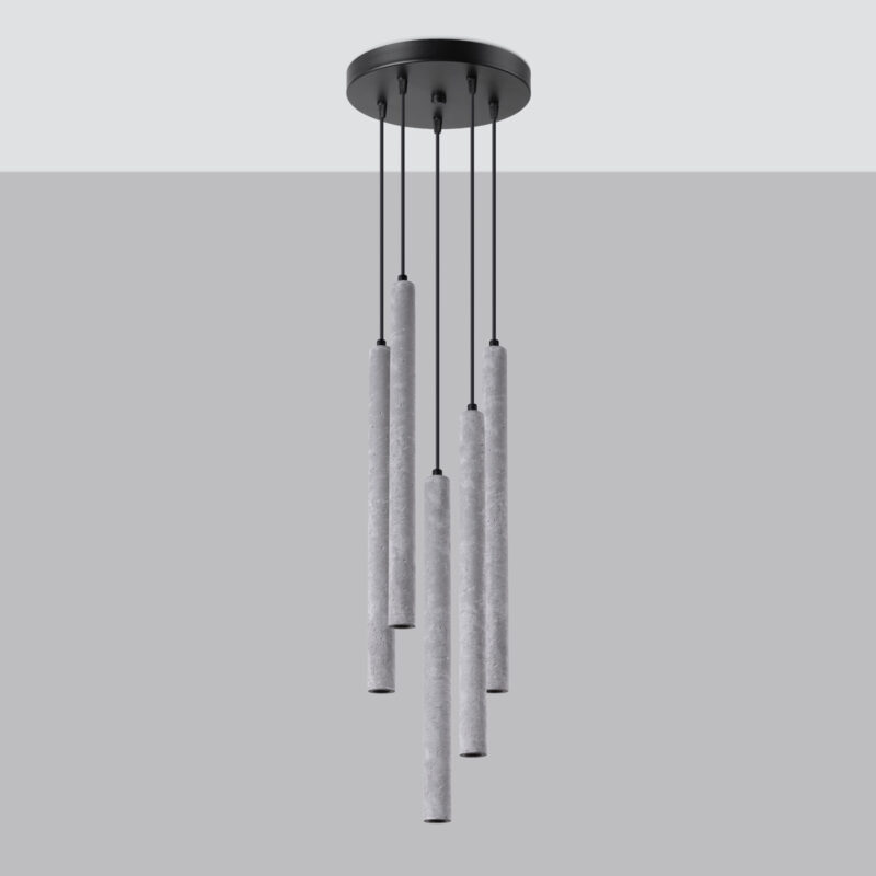 Lampa wisząca PASTELO 5P beton - obrazek 2