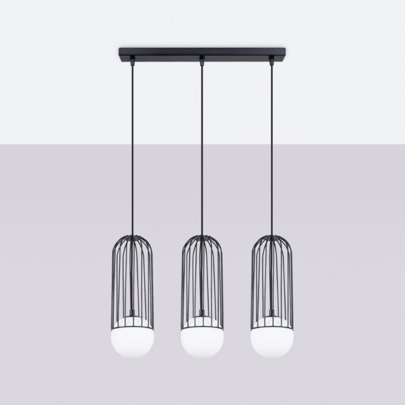 Lampa wisząca BRINA 3L czarna