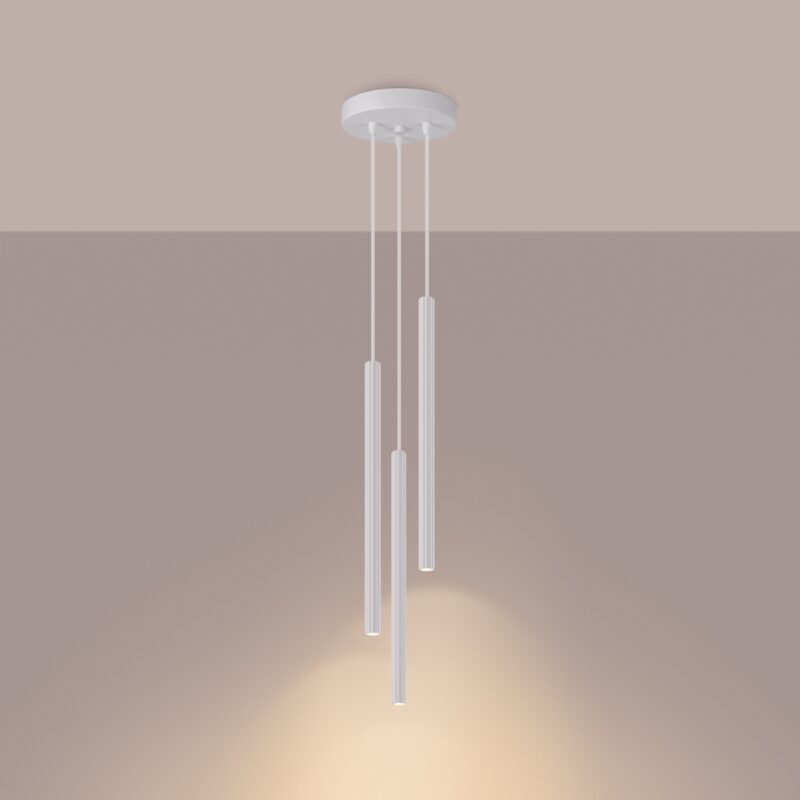 Lampa wisząca ARCHE 3P biała