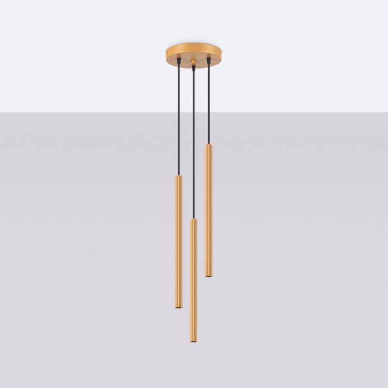 Lampa wisząca ARCHE 3P złota