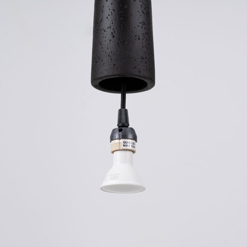 Lampa wisząca ELECTRA czarna beton
