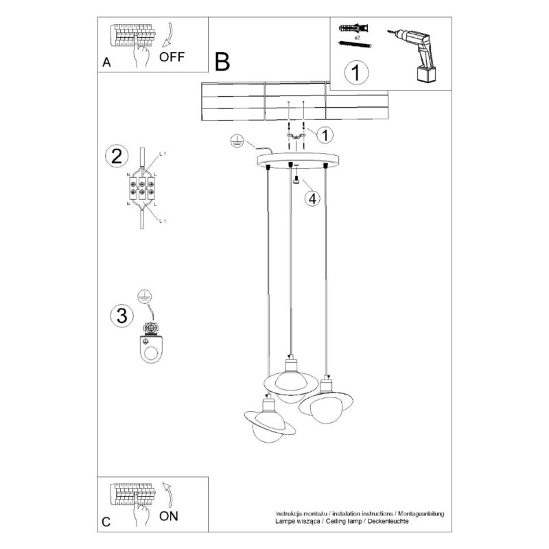Lampa wisząca HYPERION 3P biały - obrazek 14