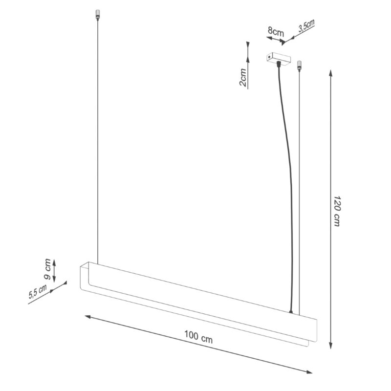 Lampa wisząca SPARK czarna - obrazek 13