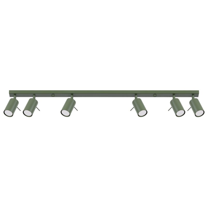 Plafon RING 6L zielony oliwkowy
