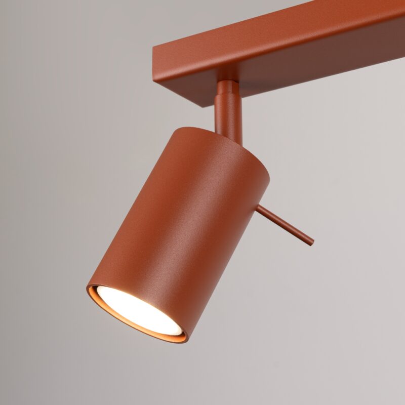 Plafon RING 3L ochra czerwona