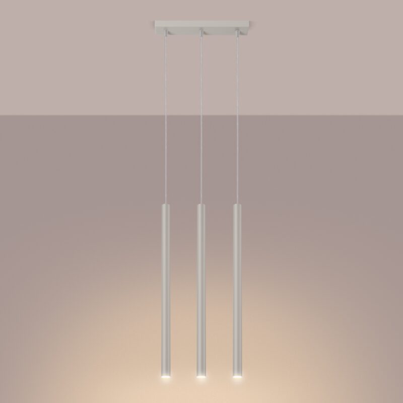 Lampa wisząca PASTELO 3 beżowa