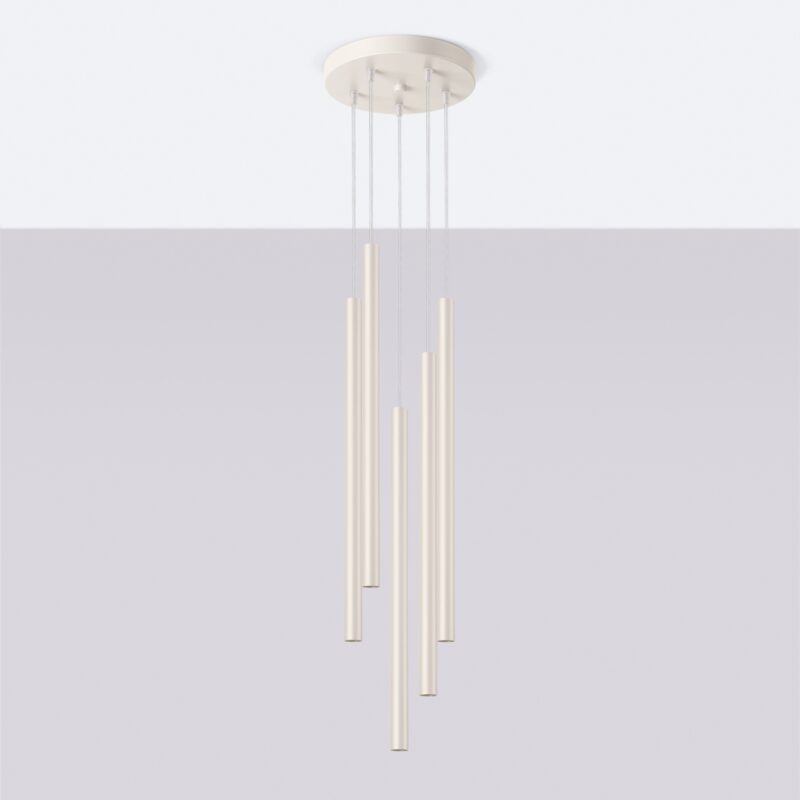 Lampa wisząca PASTELO 5P beżowa