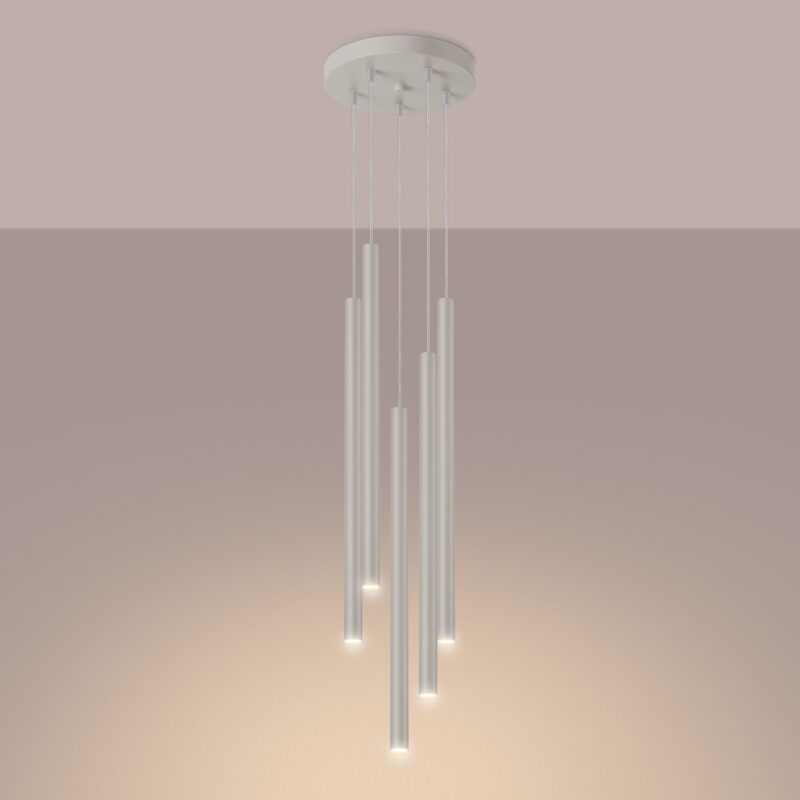 Lampa wisząca PASTELO 5P beżowa
