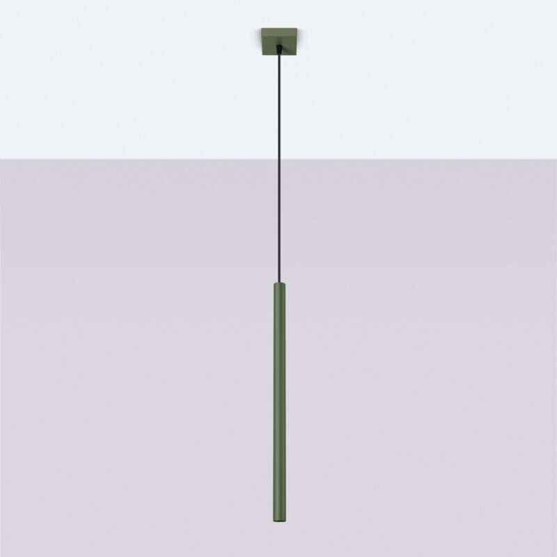 Lampa wisząca PASTELO 1 zielona oliwka
