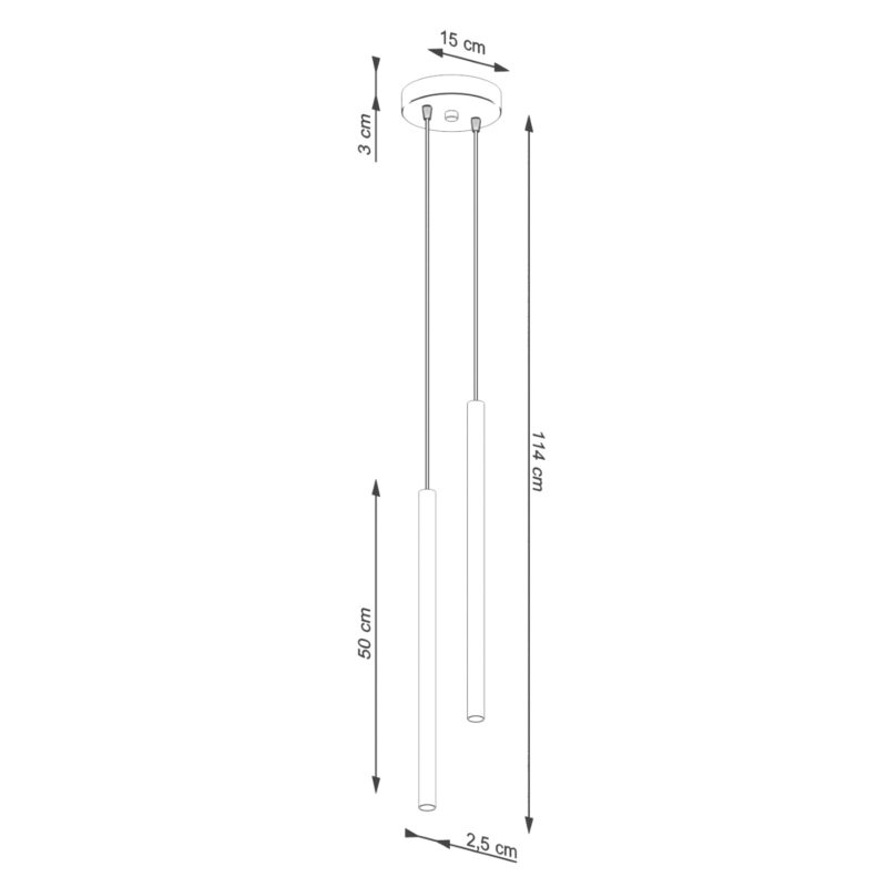 Lampa wisząca PASTELO 2 zielona oliwka