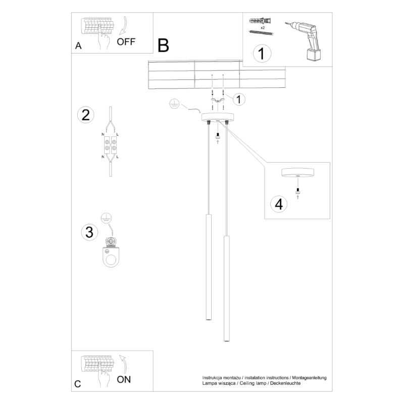 Lampa wisząca PASTELO 2 zielona oliwka